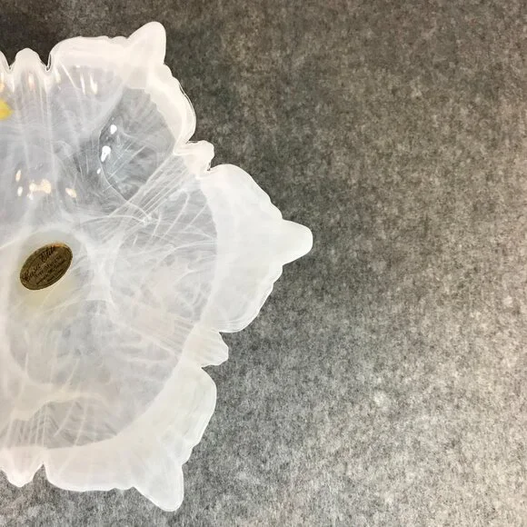 Murano Swirl White Bowl Casa Elite Arte Murano Designed by M. Valenti - Picture 5 of 7